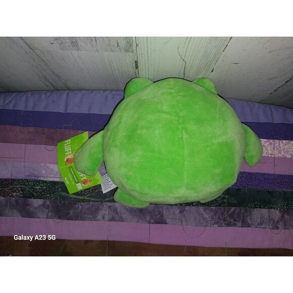 Happy Go Fluffy Plush Friends Frog By Hug Fun Stuffed Animal Toy - Picture 4 of 4
